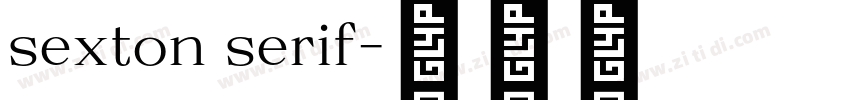 sexton serif字体转换